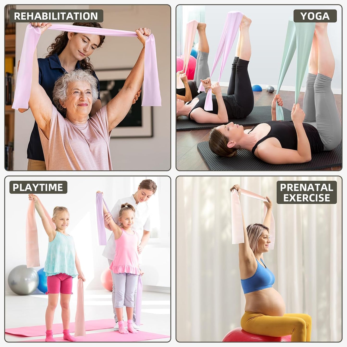 Resistance Bands for Working Out, Stretch Bands for Pilates