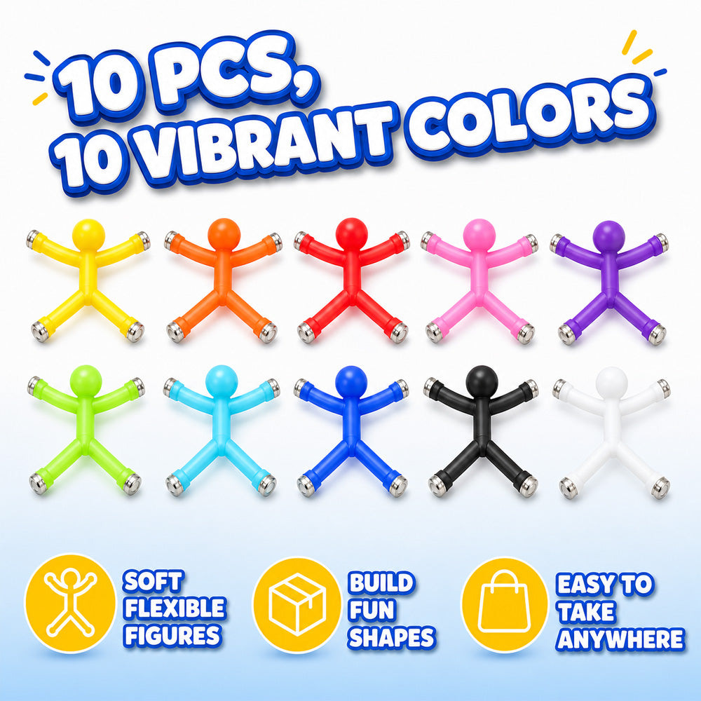 MagniBuddies® 10-Pack Magnetic Stick Figure Fidget Toys（upsell）